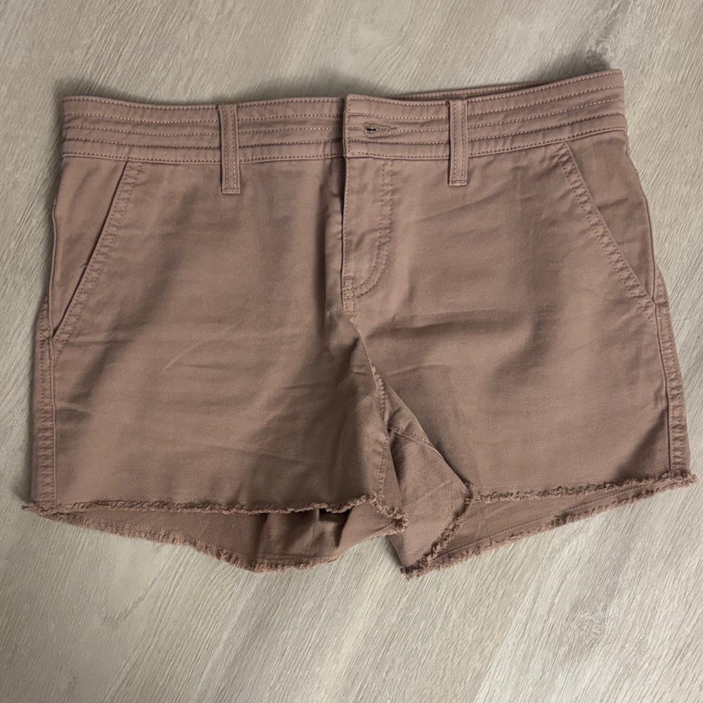 Prana Women's High Waist Tan Shorts